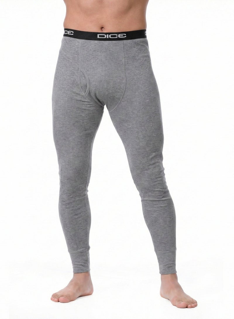 Dice Thermal Cotton Pants for Men - Grey